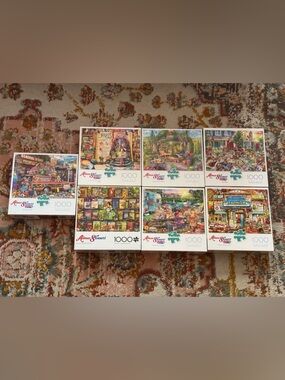 Buffalo Aimee Stewaet 1000-Piece Jigsaw Puzzles - Lot of 7
